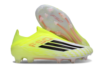 Men's Adidas F50 Elite FG Firm Ground Low-Tops Football Boots - Yellow/White/Black