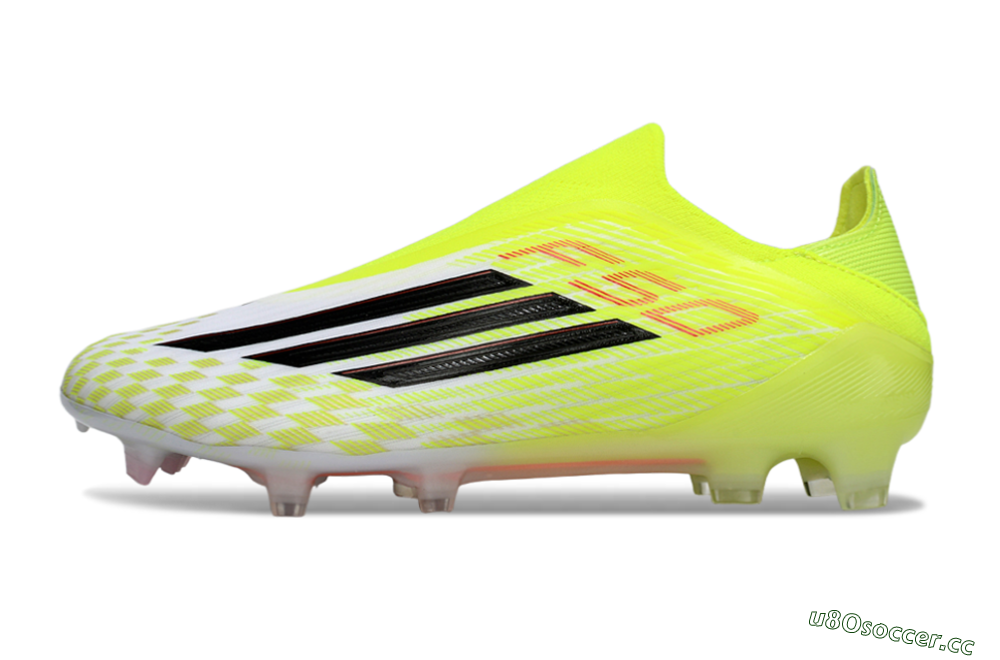 Men's Adidas F50 Elite FG Firm Ground Low-Tops Football Boots - Yellow/White/Black 0