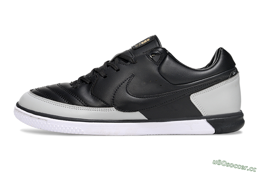 Men's Nike Lunar Gato 2 IC Indoor & Futsal Low-Tops Football Shoes - Black/Grey/White 0