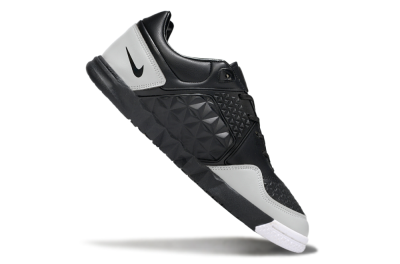 Men's Nike Lunar Gato 2 IC Indoor & Futsal Low-Tops Football Shoes - Black/Grey/White