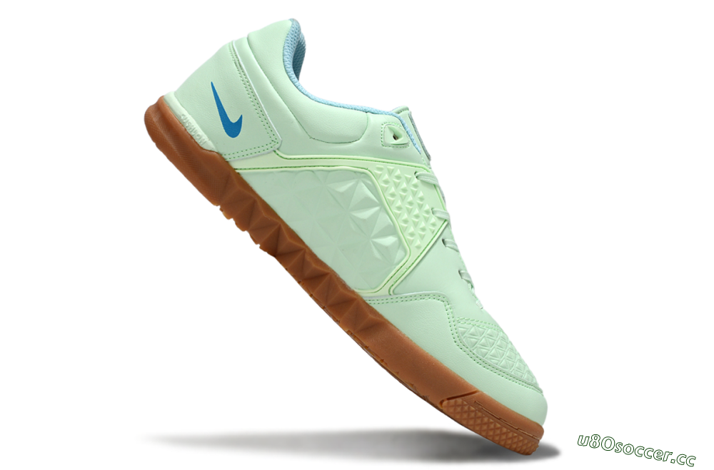 Men's Nike Lunar Gato 2 IC Indoor & Futsal Low-Tops Football Shoes - Jade/Blue/Brown 4