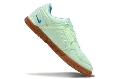 Men's Nike Lunar Gato 2 IC Indoor & Futsal Low-Tops Football Shoes - Jade/Blue/Brown