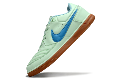 Men's Nike Lunar Gato 2 IC Indoor & Futsal Low-Tops Football Shoes - Jade/Blue/Brown