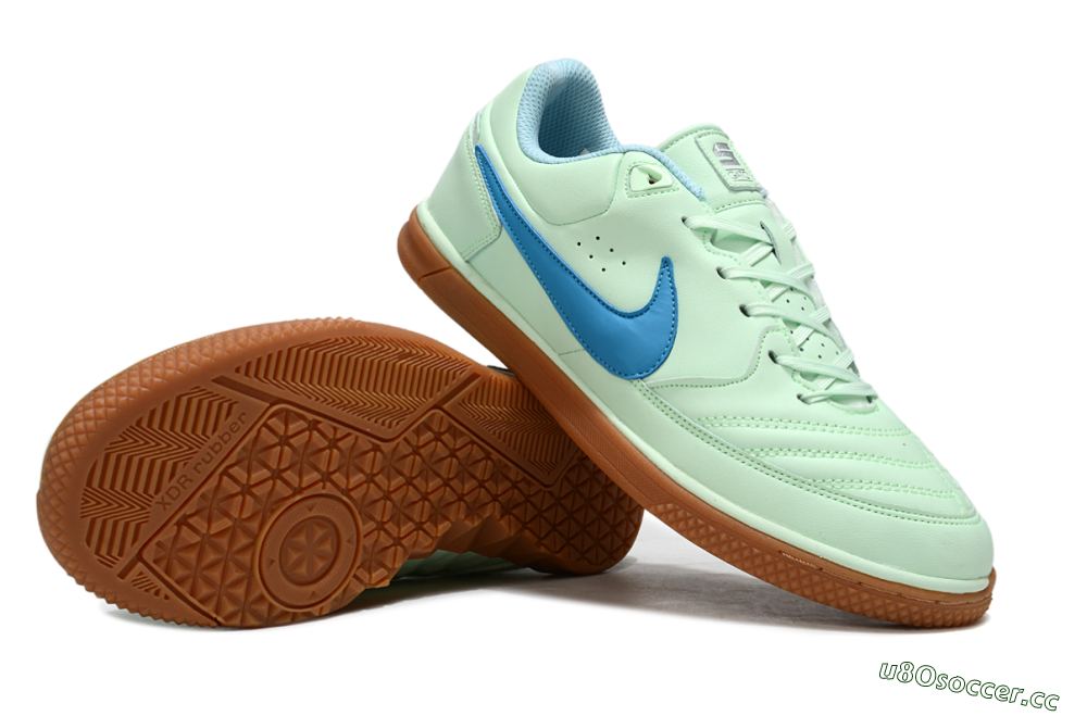 Men's Nike Lunar Gato 2 IC Indoor & Futsal Low-Tops Football Shoes - Jade/Blue/Brown 1