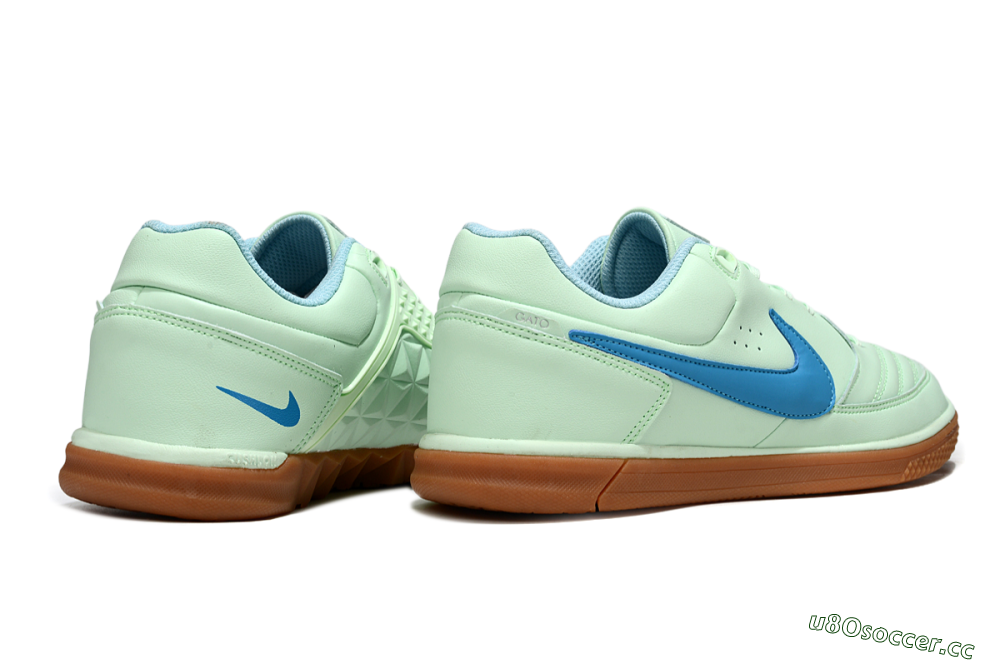 Men's Nike Lunar Gato 2 IC Indoor & Futsal Low-Tops Football Shoes - Jade/Blue/Brown 6