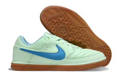 Men's Nike Lunar Gato 2 IC Indoor & Futsal Low-Tops Football Shoes - Jade/Blue/Brown