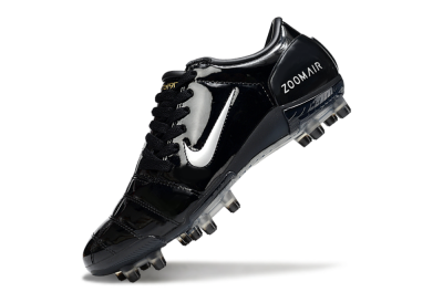 Men's Nike Air Zoom Total 90 III FG Firm Ground Low-Tops Football Boots - Black/White