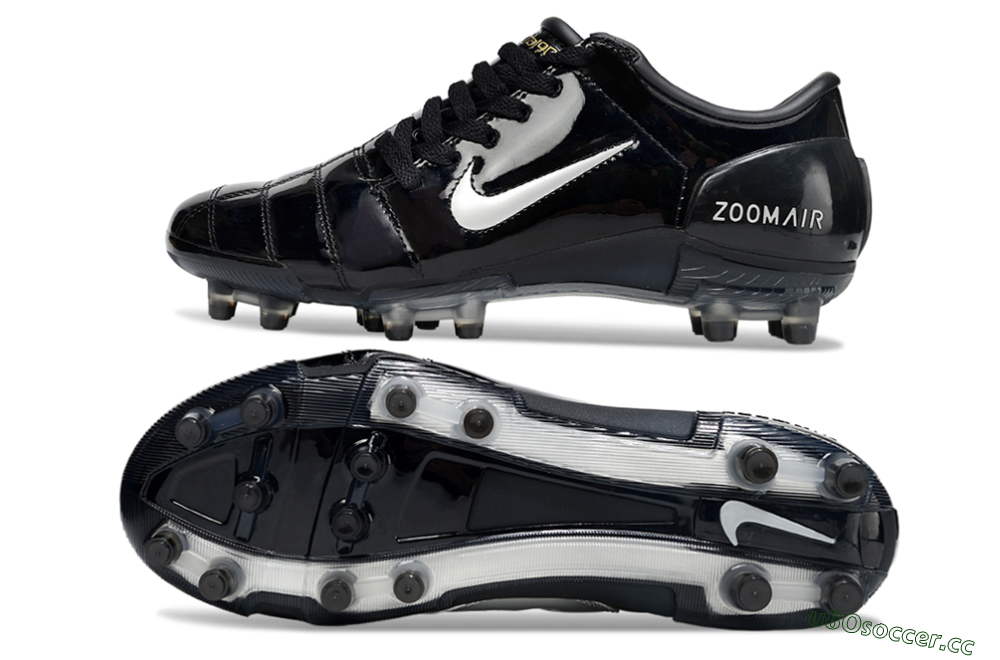 Men's Nike Air Zoom Total 90 III FG Firm Ground Low-Tops Football Boots - Black/White 1