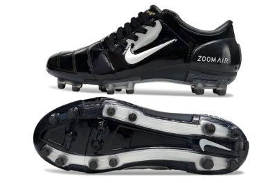 Men's Nike Air Zoom Total 90 III FG Firm Ground Low-Tops Football Boots - Black/White