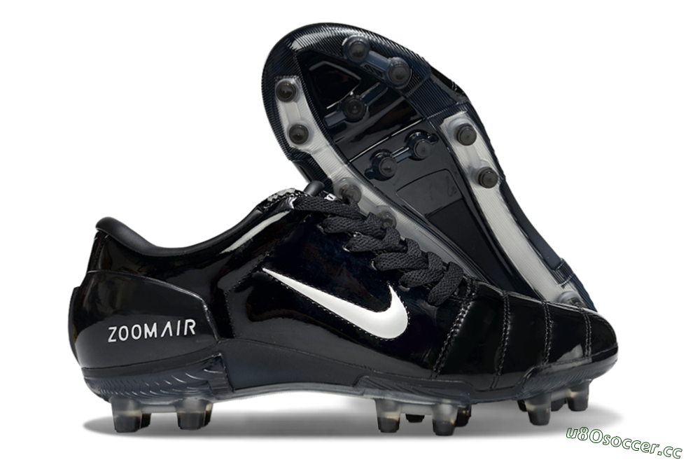 Men's Nike Air Zoom Total 90 III FG Firm Ground Low-Tops Football Boots - Black/White 2