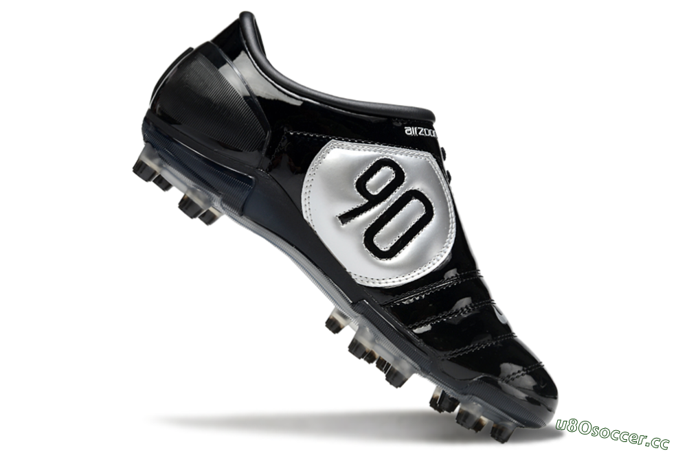 Men's Nike Air Zoom Total 90 III FG Firm Ground Low-Tops Football Boots - Black/White 4