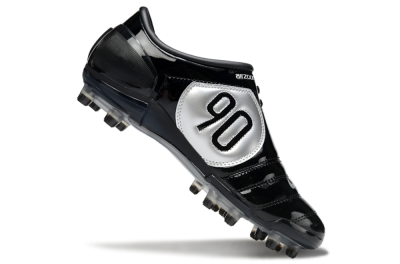 Men's Nike Air Zoom Total 90 III FG Firm Ground Low-Tops Football Boots - Black/White