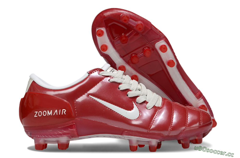 Men's Nike Air Zoom Total 90 III FG Firm Ground Low-Tops Football Boots - Red/White 2