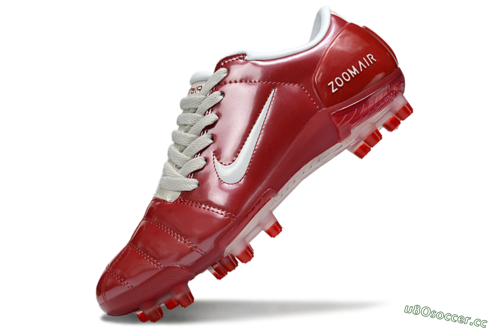 Men's Nike Air Zoom Total 90 III FG Firm Ground Low-Tops Football Boots - Red/White 5