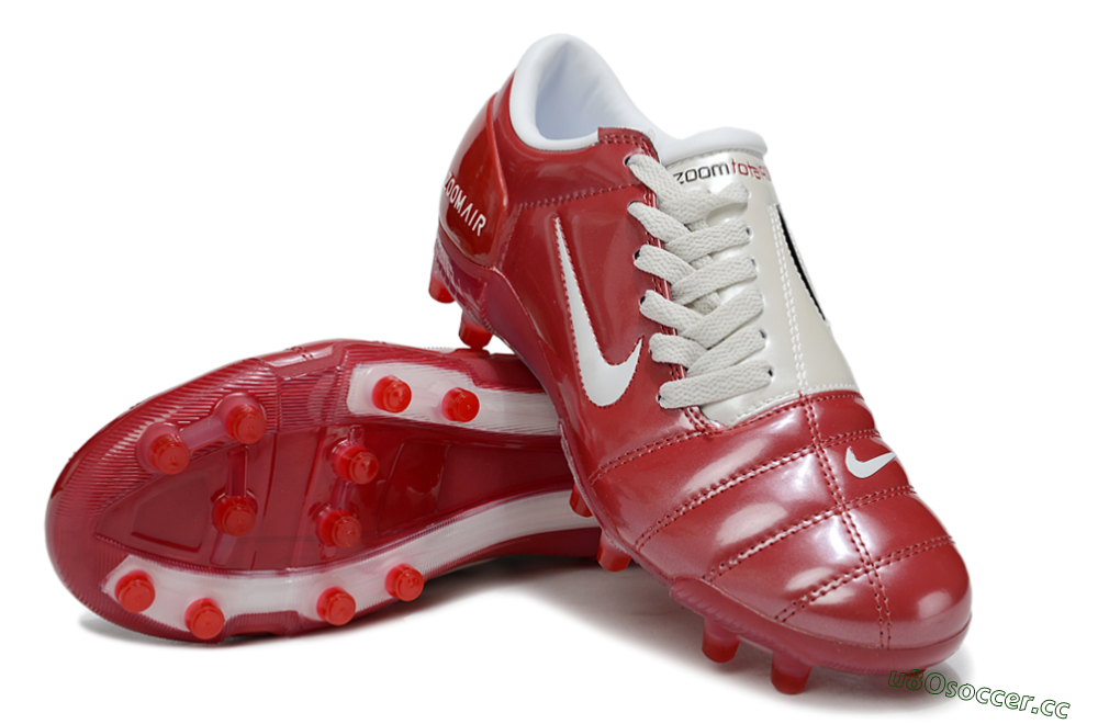 Men's Nike Air Zoom Total 90 III FG Firm Ground Low-Tops Football Boots - Red/White 3