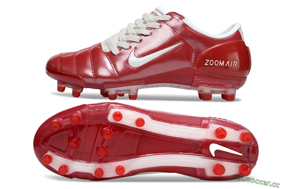 Men's Nike Air Zoom Total 90 III FG Firm Ground Low-Tops Football Boots - Red/White 1