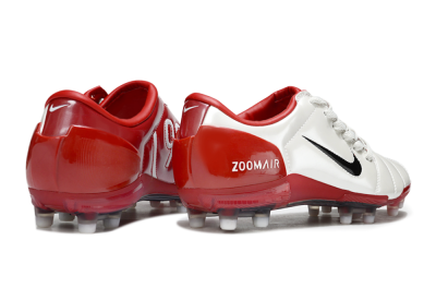 Men's Nike Air Zoom Total 90 III FG Firm Ground Low-Tops Football Boots - Beige/Black/Red