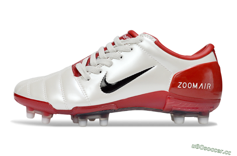 Men's Nike Air Zoom Total 90 III FG Firm Ground Low-Tops Football Boots - Beige/Black/Red 0