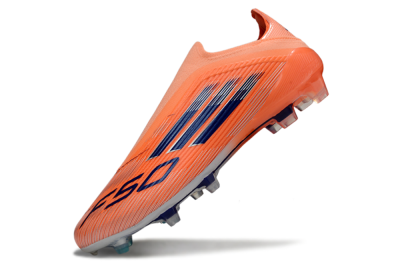 Unisex Adidas F50 Elite Laceless FG Firm Ground Low-Tops Football Boots - Red/Blue/Silver