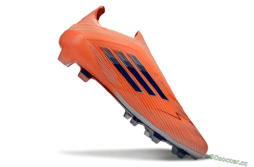 Unisex Adidas F50 Elite Laceless FG Firm Ground Low-Tops Football Boots - Red/Blue/Silver 5
