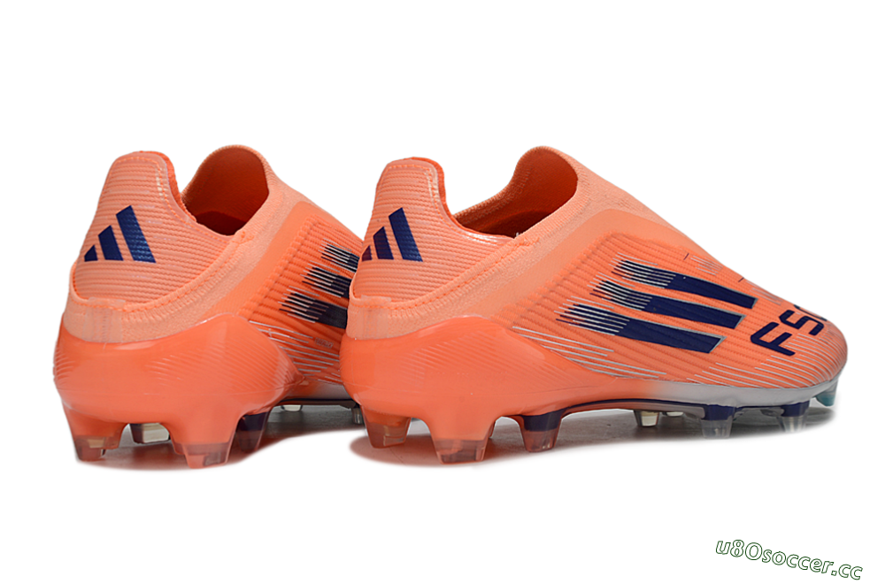 Unisex Adidas F50 Elite Laceless FG Firm Ground Low-Tops Football Boots - Red/Blue/Silver 7