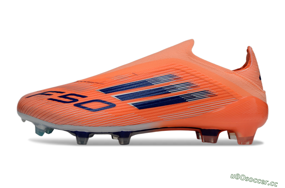 Unisex Adidas F50 Elite Laceless FG Firm Ground Low-Tops Football Boots - Red/Blue/Silver 0