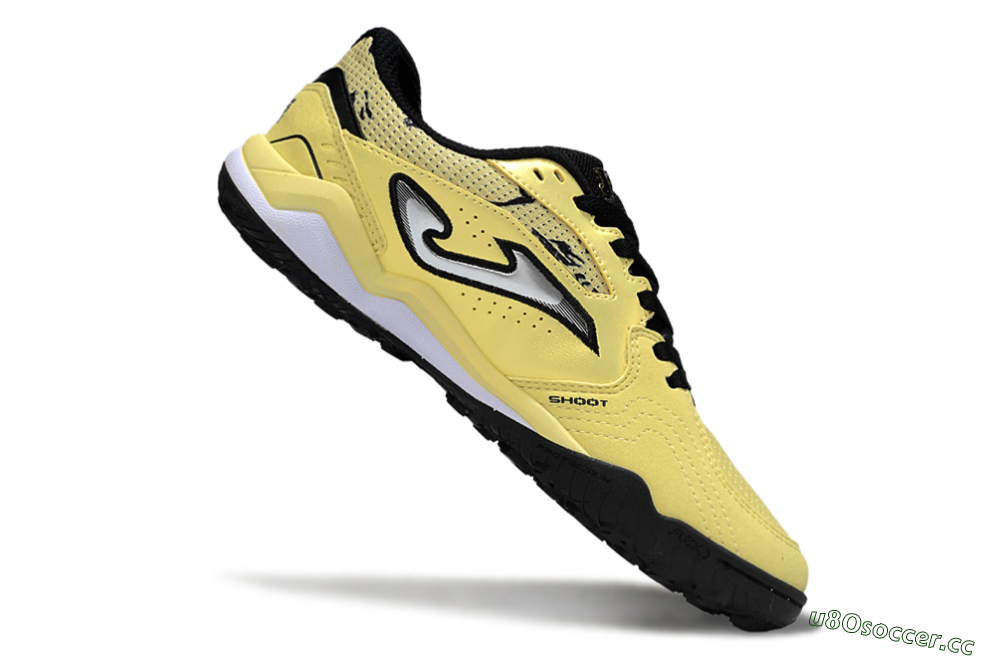 Men's Joma Top Flex TF Artificial Turf Low-Tops Football Shoes - Yellow/Silver/Black 4