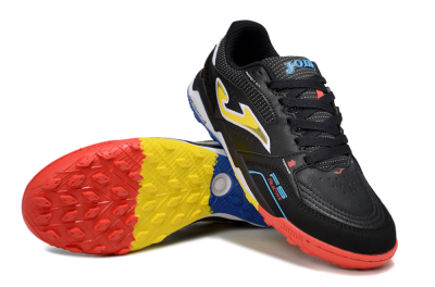 Men's Joma Top Flex TF Artificial Turf Low-Tops Football Shoes - Black/Yellow/Red