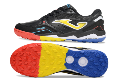 Men's Joma Top Flex TF Artificial Turf Low-Tops Football Shoes - Black/Yellow/Red