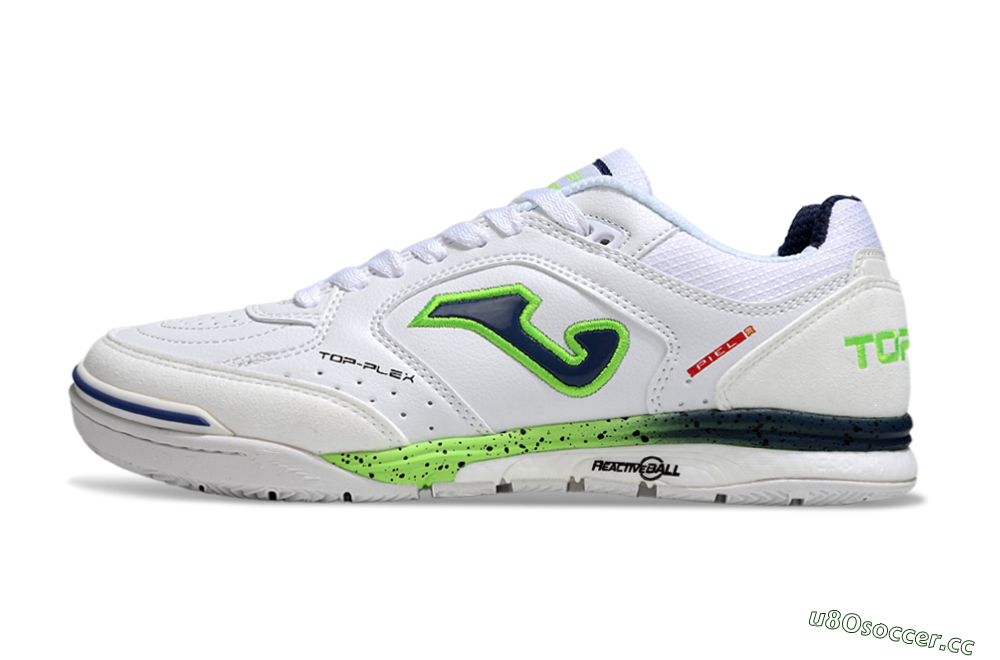 Men's Joma Top Flex IC Indoor & Futsal Low-Tops Football Shoes - White/Blue/Yellow 0