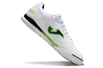 Men's Joma Top Flex IC Indoor & Futsal Low-Tops Football Shoes - White/Blue/Yellow