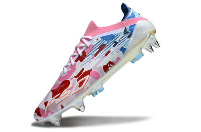 Men's Adidas F50 Elite SG Soft Ground Low-Tops Football Boots - Pink/Whtie/Blue/Red