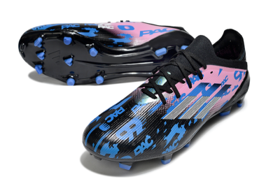 Unisex Adidas F50 Elite FG Firm Ground Low-Tops Football Boots - Black/Blue/Pink