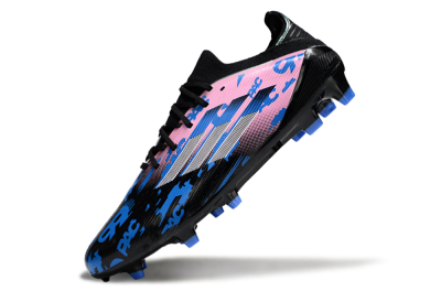 Unisex Adidas F50 Elite FG Firm Ground Low-Tops Football Boots - Black/Blue/Pink