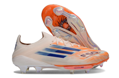Men's Adidas F50+ Lightstrike Pro FG Firm Ground Low-Tops Football Boots - Pink/Red/Blue