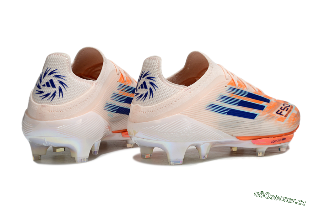 Men's Adidas F50+ Lightstrike Pro FG Firm Ground Low-Tops Football Boots - Pink/Red/Blue 6