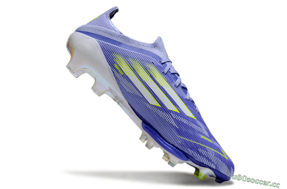 Men's Adidas F50+ Lightstrike Pro FG Firm Ground Low-Tops Football Boots - Blue/White/Yellow 4