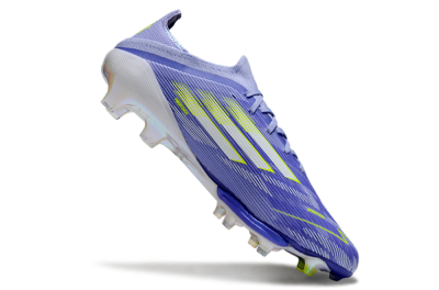 Men's Adidas F50+ Lightstrike Pro FG Firm Ground Low-Tops Football Boots - Blue/White/Yellow
