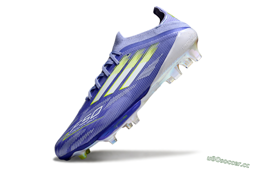 Men's Adidas F50+ Lightstrike Pro FG Firm Ground Low-Tops Football Boots - Blue/White/Yellow 5
