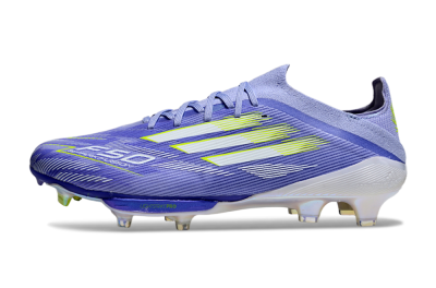 Men's Adidas F50+ Lightstrike Pro FG Firm Ground Low-Tops Football Boots - Blue/White/Yellow