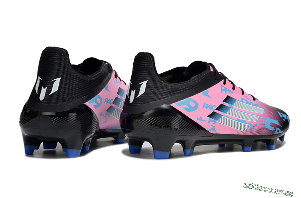 Unisex Adidas F50 Elite PAC FG Firm Ground Low-Tops Football Boots - Black/Blue/Pink 6