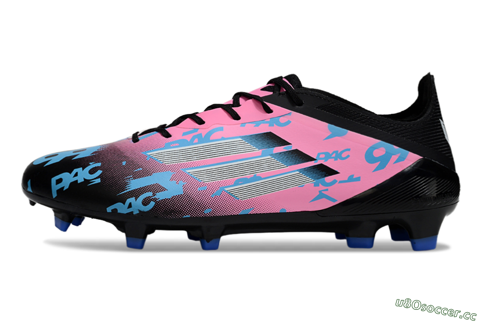 Unisex Adidas F50 Elite PAC FG Firm Ground Low-Tops Football Boots - Black/Blue/Pink 0