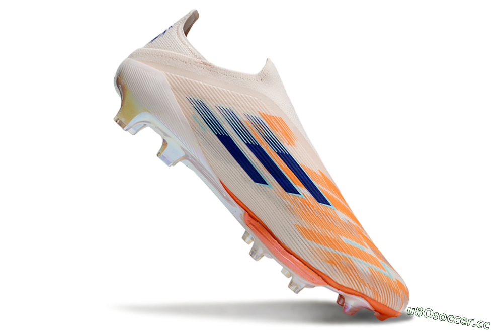 Men's Adidas F50+ Lightstrike Pro Laceless FG Firm Ground Low-Tops Football Boots - Pink/Red/Blue 4