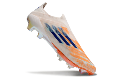Men's Adidas F50+ Lightstrike Pro Laceless FG Firm Ground Low-Tops Football Boots - Pink/Red/Blue
