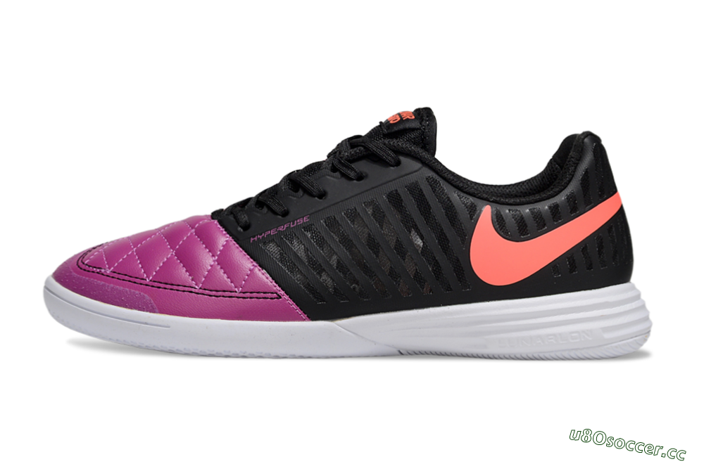 Unisex Nike Lunar Gato 2 IC Indoor & Futsal Low-Tops Football Shoes - Pink/Black/Red 0