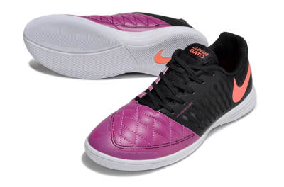 Unisex Nike Lunar Gato 2 IC Indoor & Futsal Low-Tops Football Shoes - Pink/Black/Red