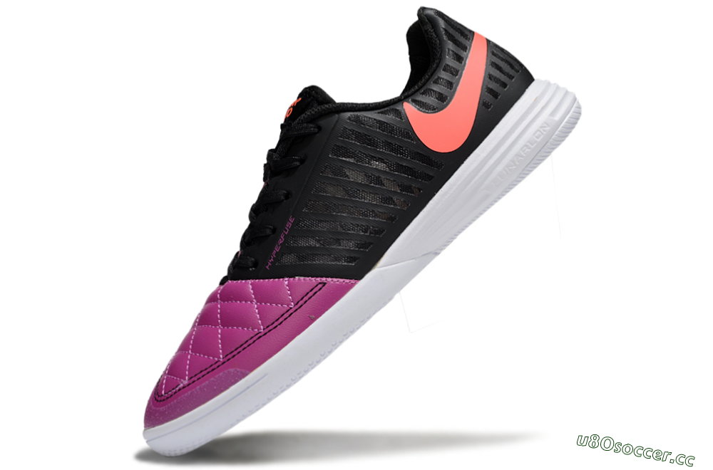 Unisex Nike Lunar Gato 2 IC Indoor & Futsal Low-Tops Football Shoes - Pink/Black/Red 5