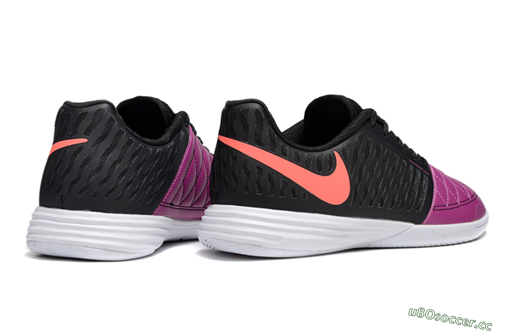 Unisex Nike Lunar Gato 2 IC Indoor & Futsal Low-Tops Football Shoes - Pink/Black/Red 6