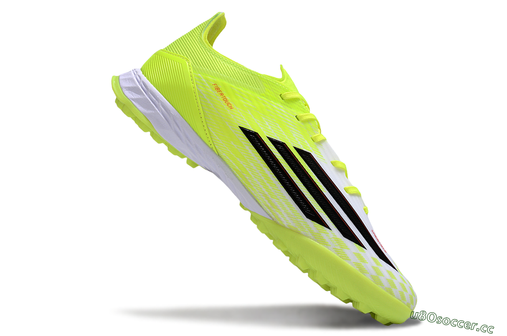 Men's Adidas F50 Pro TF Artificial Turf Low-Tops Football Shoes - Yellow/Black/Red 4