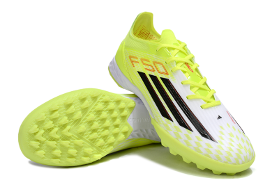 Men's Adidas F50 Pro TF Artificial Turf Low-Tops Football Shoes - Yellow/Black/Red